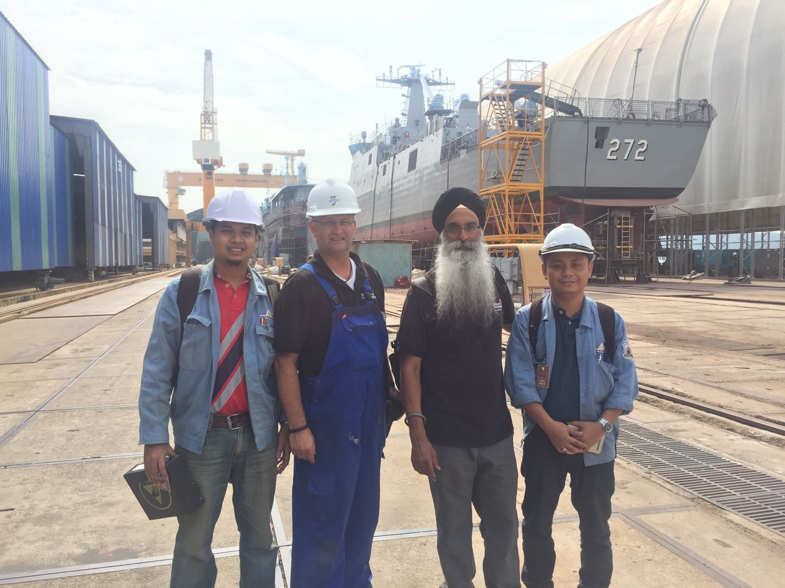 Acceptance Test With the KH Engineers for KD Teguh Samudera